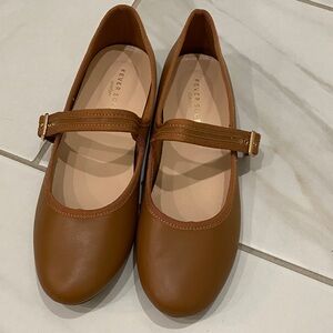 Fever Tan women’s Mary Jane Dress Shoes